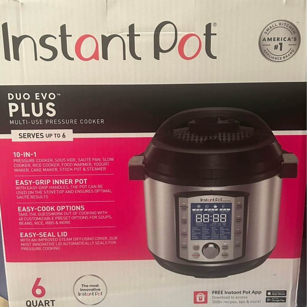 Insta pot Evo Duo plus 10 in one. New